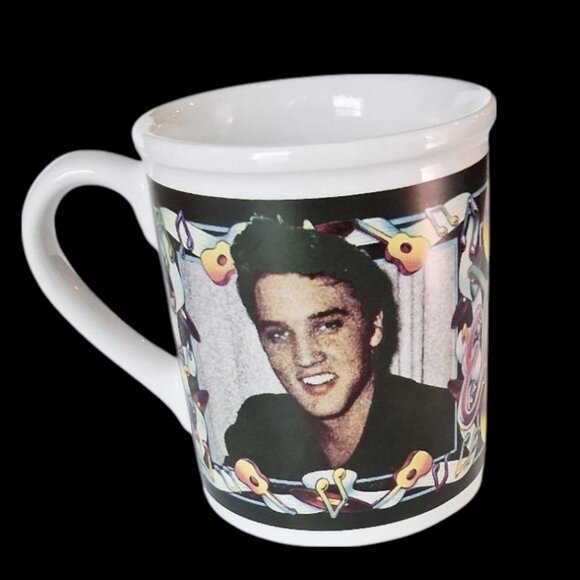 Vintage Elvis Fragrance Mini Bottle Original Box .25 Oz & Elvis Coffee Mug - Picture 8 of 11